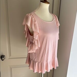 Vince Camuto - NWT - Pink Ruffle Sleeve Women's Top - Size M
